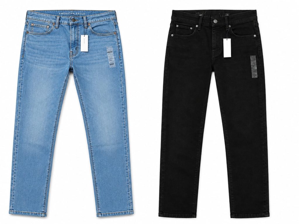 Light Blue & Black